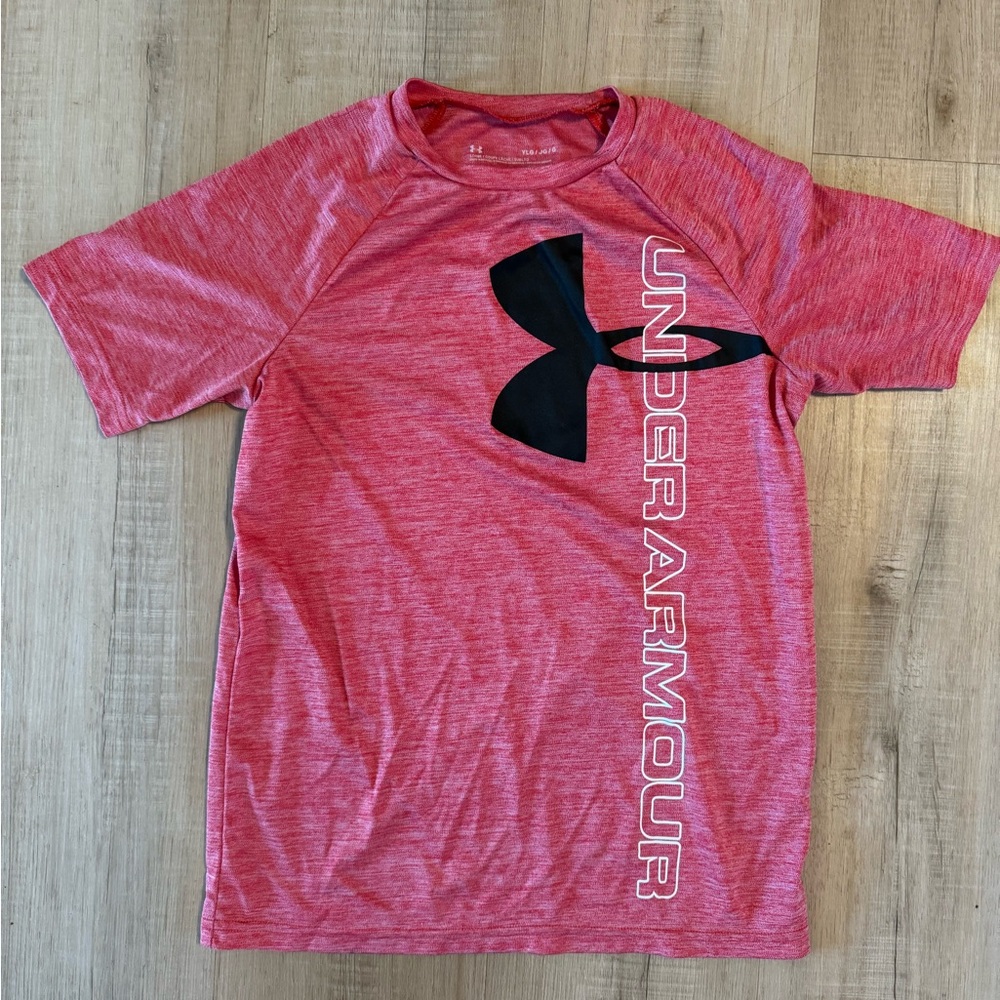 Under Armour Kids Heathered Red Tee